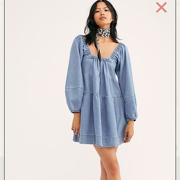 Free People “Lou Jean Babydoll Dress” - Picture 1 of 7